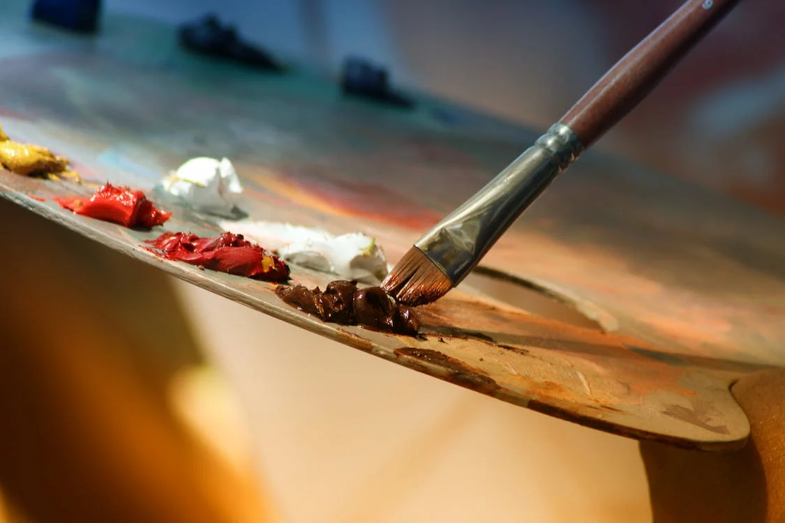 Artist sketching, representing learning from the past